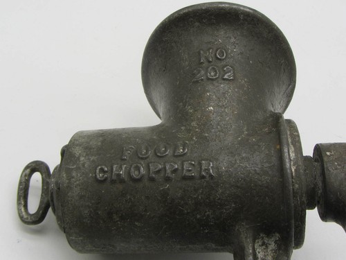 VINTAGE ANTIQUE FOOD GRINDER CHOPPER NO. 202 ENTERPRISE MFG. CO.1321 PHILA. Nice - Picture 5 of 10