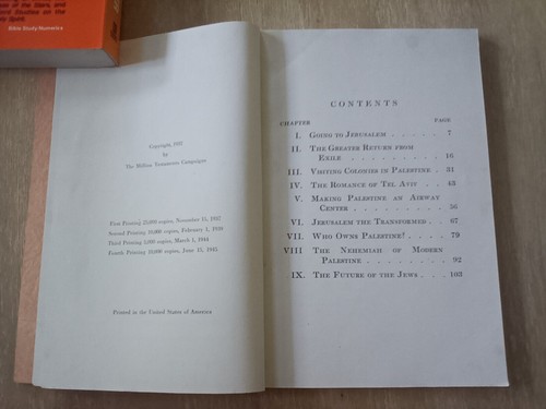 Seeing Prophecy Fulfilled in Palestine by George Davis 4th Printing/Edition 1945 - Picture 4 of 4