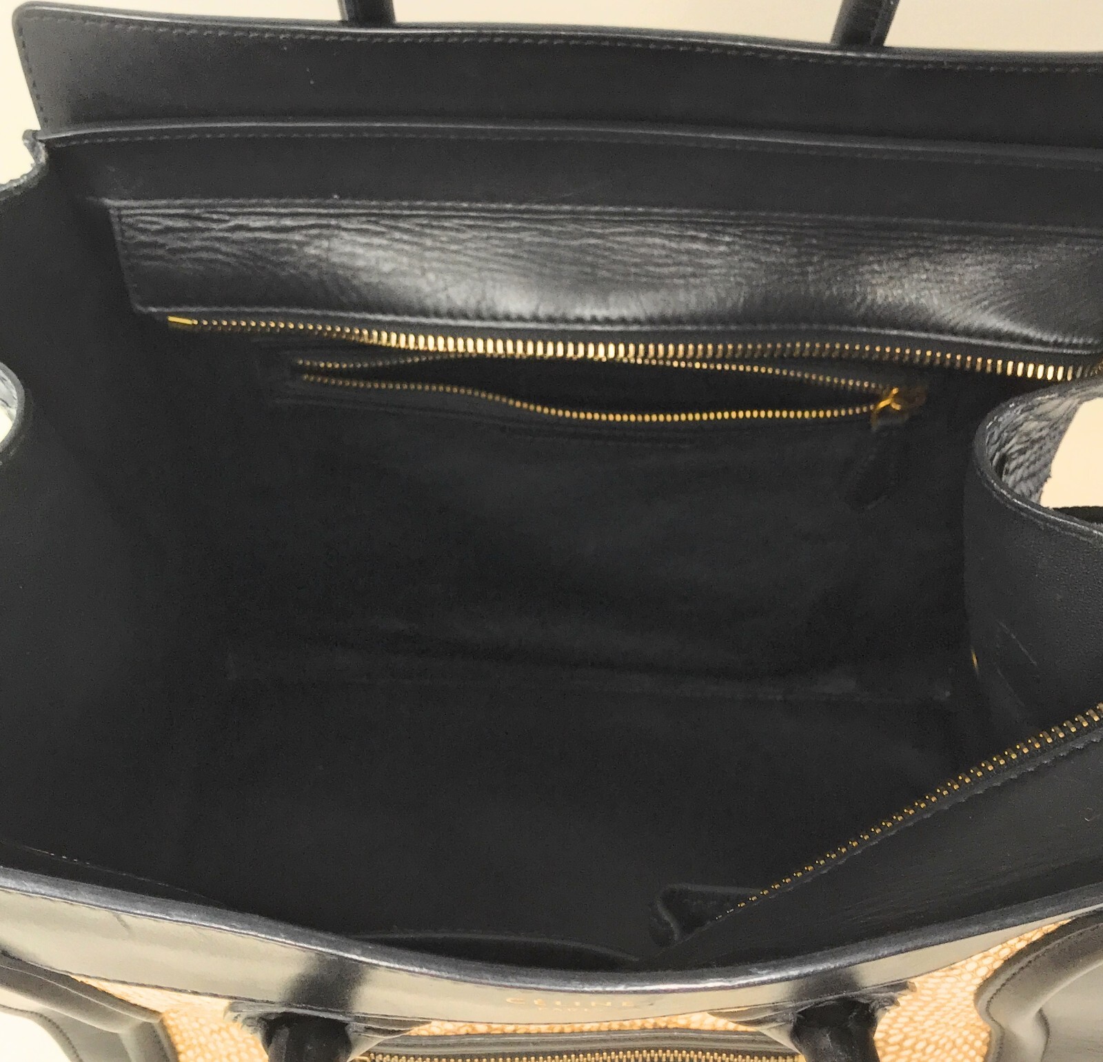 CELINE Black Leather Python Style Purse  Authenti… - image 5