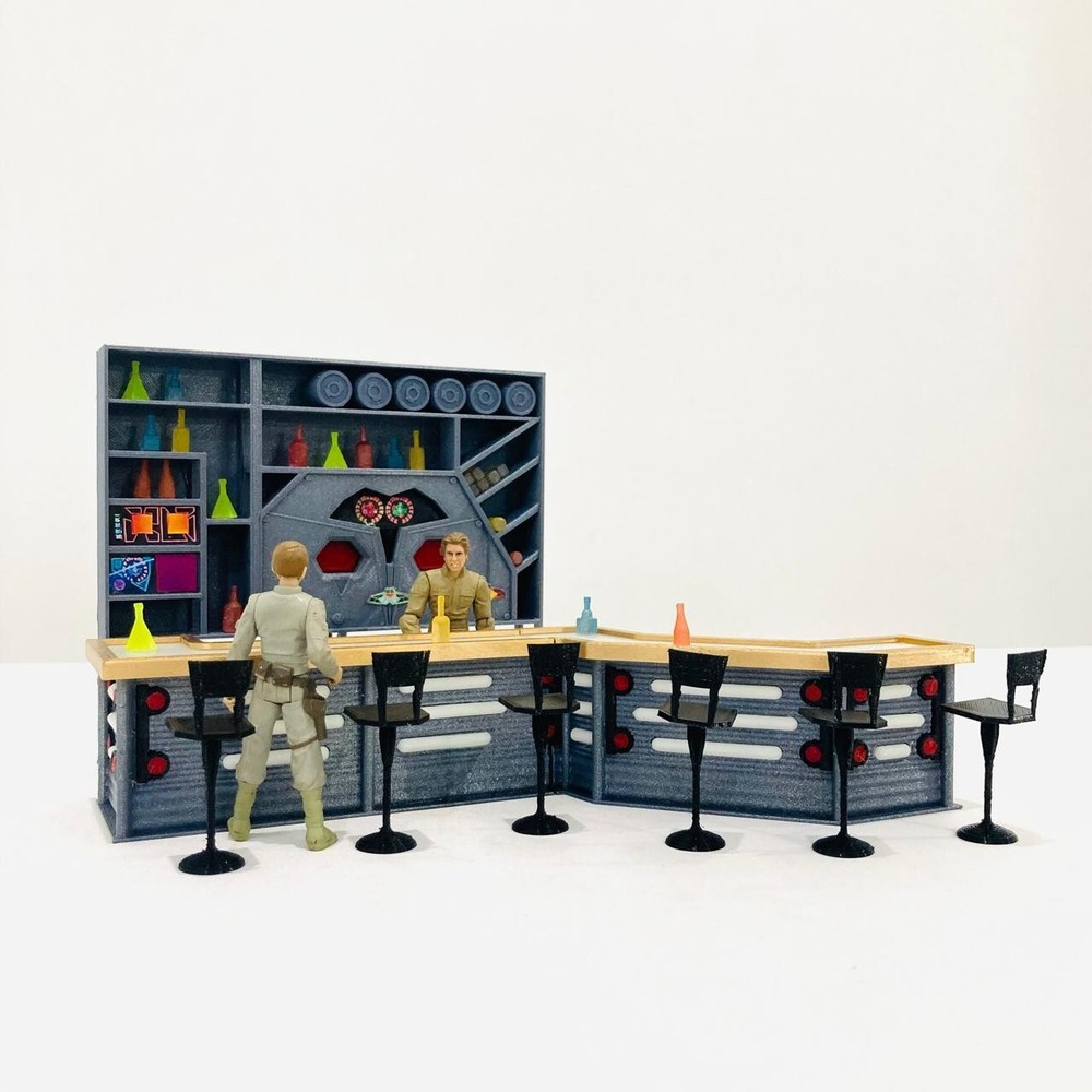 Star Trek Quarks Bar 1:18 Scale Diorama for Mego 3.75-Inch Figures