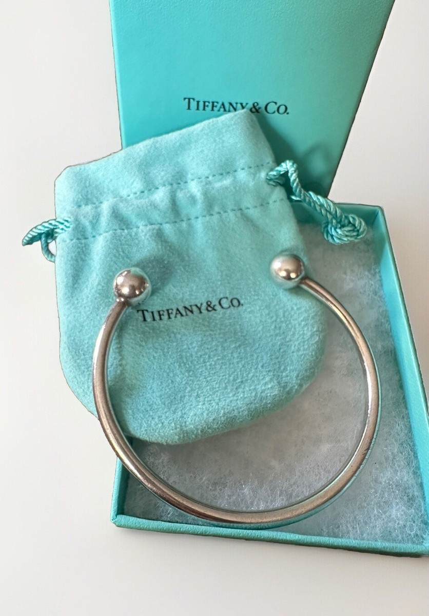 Tiffany Hardware Ball Cuff Bracelet Silver (XL)-unisex