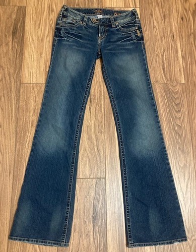 Vintage Y2K SILVER JEANS CO. Tina Flare Jeans Women's Sz 28 x 35 34 Low Rise