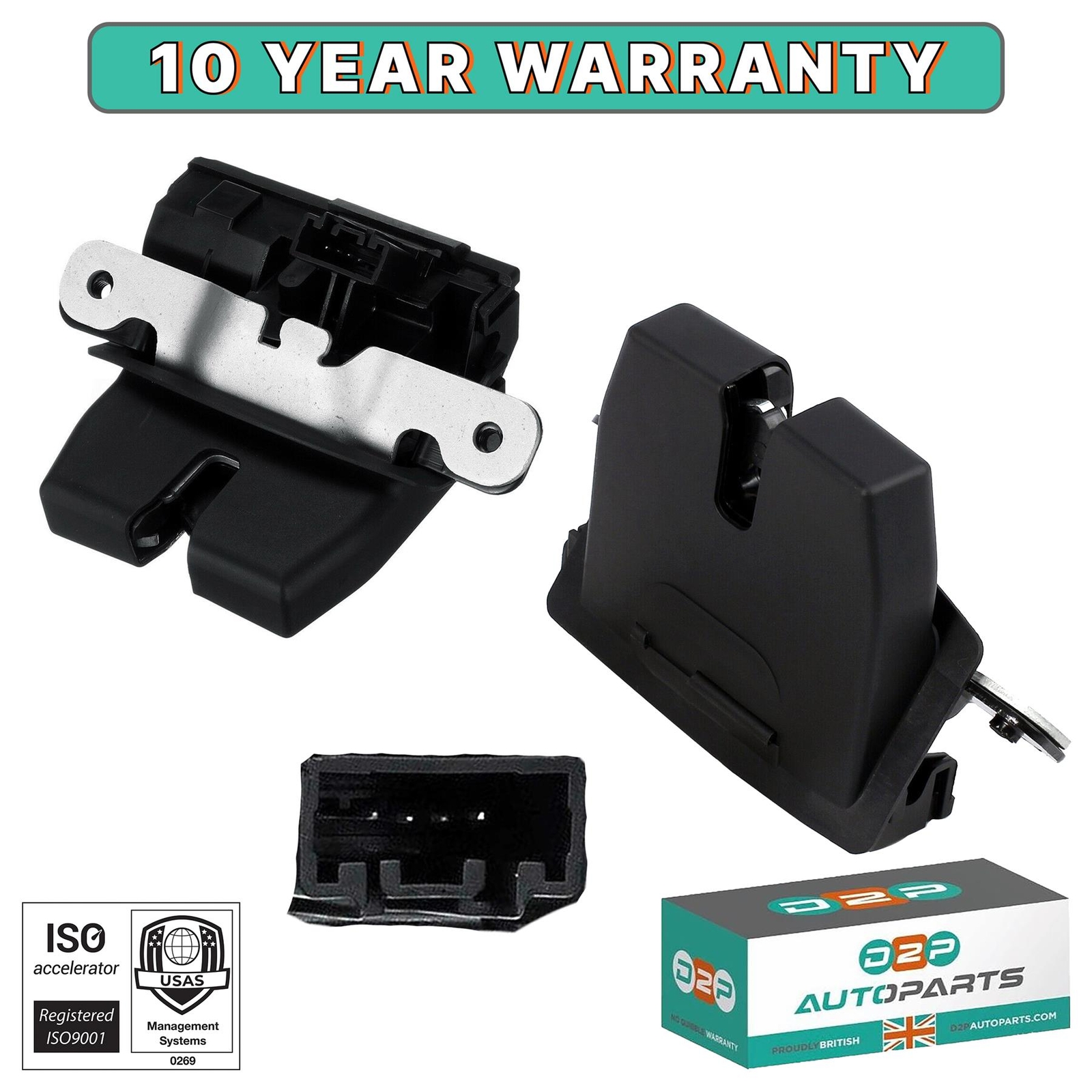 BOOT TAILGATE LOCK LATCH CATCH ACTUATOR FOR FORD FIESTA MK6 & B-MAX 1761865