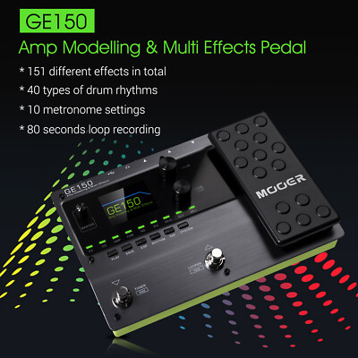MOOER GE150 Electric Guitar Amp Modelling & Multi Effects Pedal