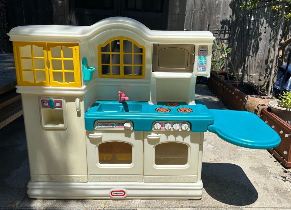Vintage Little Tikes Country Kitchen Child Size With Dishwasher Rack | eBay