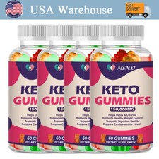 MENXI Keto ACV Gummies, Original Powerful Formula, Maximum Strength 1-4 Packs 