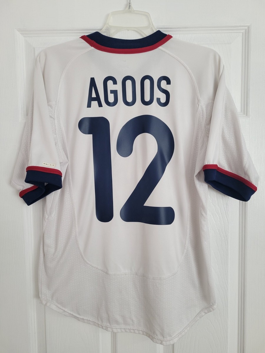 Nike USA US Soccer USMNT 2000/2001 Home Jersey Jeff Agoos #12 Size