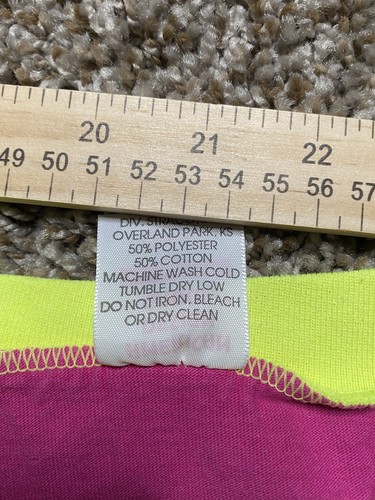 Vintage Shirt Gr. XL OSFA Nice Hooters Branson MO Hot Pink Schlafshirt Neon Ringer - Bild 6 von 11