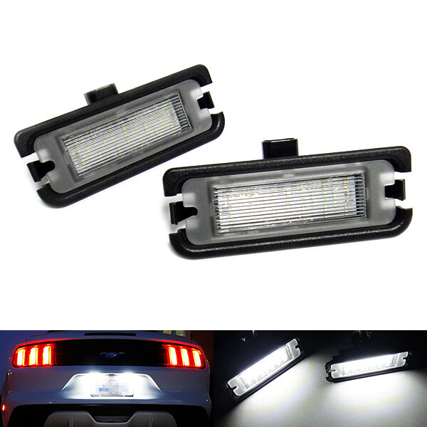 2x LED License Plate Light White No Error For 2015up Ford Mustang Shelby GT V8 eBay