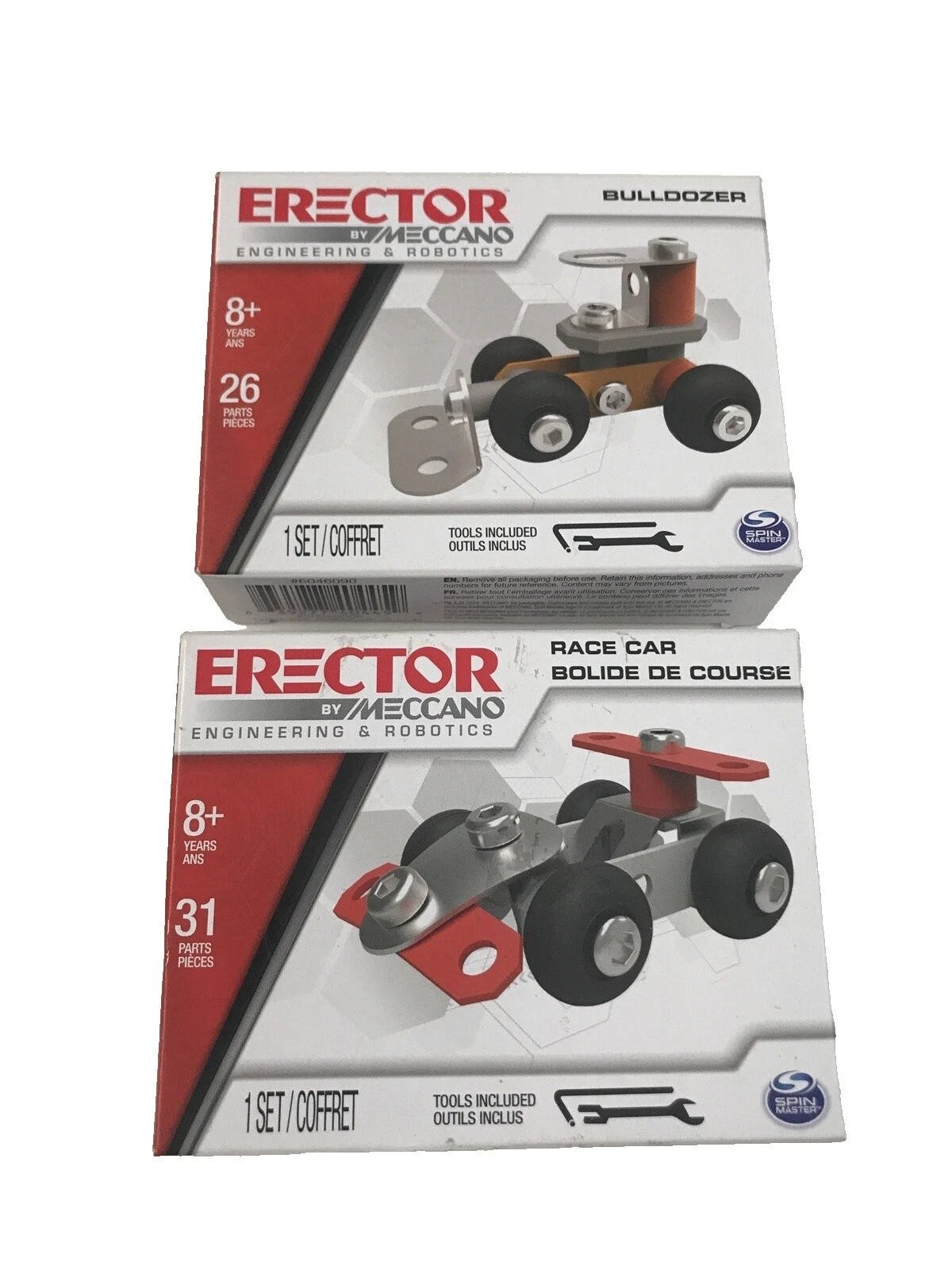 Piezas de juguetes de construcción Meccano coches y piezas