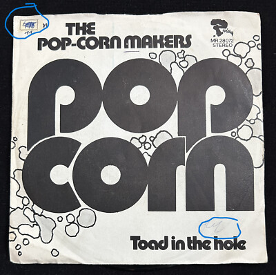 The Pop-Corn Makers   Pop Corn - Toad In The Hole/ 7''Single von 1972