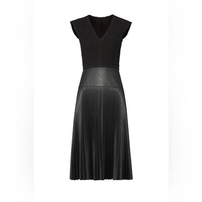 Rebecca Taylor Vintage Faux Leather Dress sz 12 | eBay