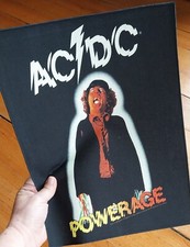Large AC/DC POWERAGE Licensed Band Sew On Battle Jacket Back Patch