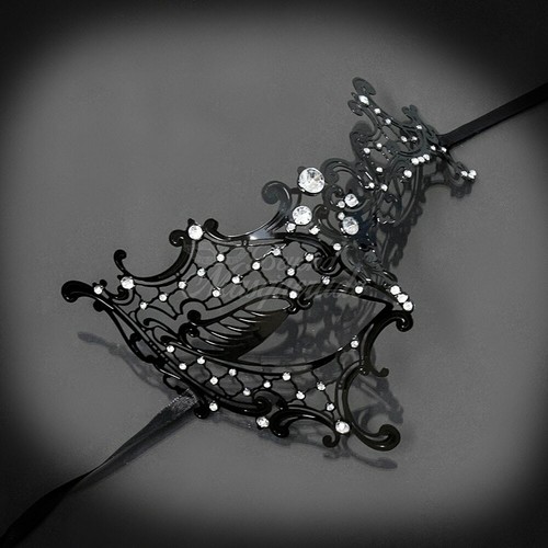 Phantom Metal Masquerade Mask M7131 - Picture 2 of 16