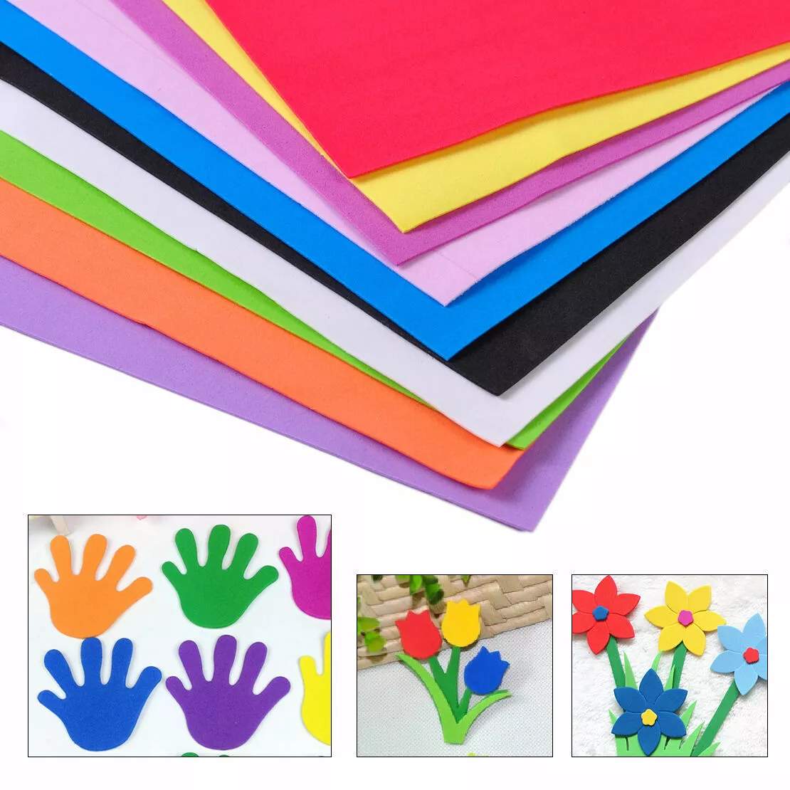 Colorful EVA Foam Sheets - Perfect for DIY Crafts