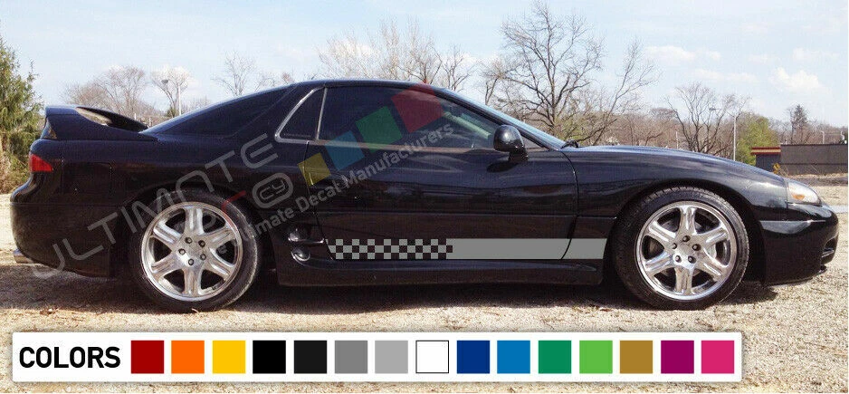 Juego de kit de carrocería de rayas gráficas para Mitsubishi 3000GT VR-4 Dodge Stealth RT CARBONO Foto 4 de 4