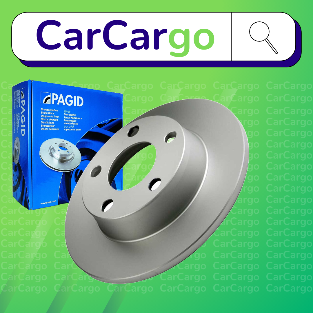 Pagid Solid Rear Brake Discs Pair For Audi A6 2.7 quattro 2001-2004 255 mm