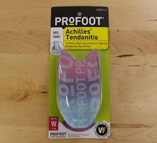ProFoot Achilles Tendonitis Orthotic Heel Cups Women's 6-10 Relieves Tension