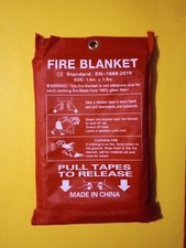 Emergency Fire Blanket for Home - 1.0m x  1.0m
