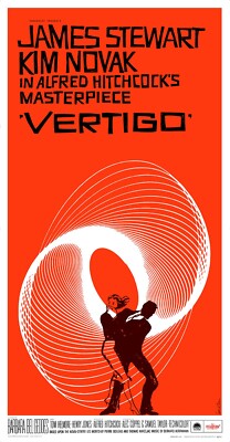 VERTIGO (1958) - 41''x79'' huge HIGH RESOLUTION movie poster!!
