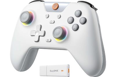 EasySMX X05 Controller PC mit 7 Farbe RGB Licht Hall Triggers Weiß