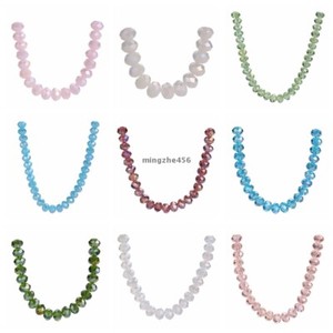 200pcs 4x3mm Rondelle Faceted Crystal Glass Spacer Loose Beads Jewelery Findings