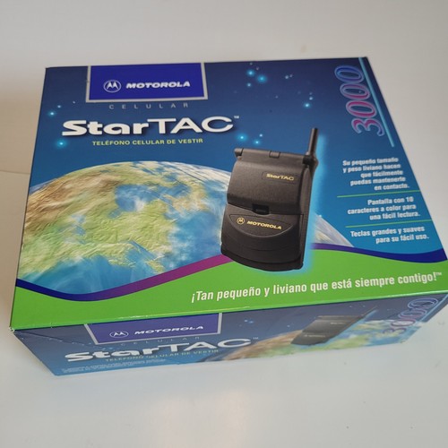 StarTAC 3000 Motorola Flip Phone In Box Not Tested Collectible See Descript!