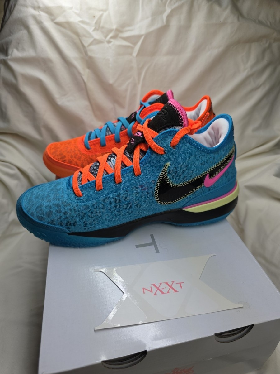 LeBron NXXT Gen オレンジ、ブルー Basketball Shoes Nike Zoom Lebron NXXT Gen Ampd Mineral Blue