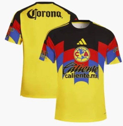 Adidas Yellow Club America Size Medium 25/26 Home Replica Jersey NWT