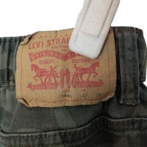 Levi's Pants Jogger Pants Camouflage Pants Drawstring Pants Youth 14 Green - Picture 9 of 9