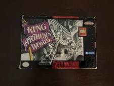 Nintendo SNES King Arthur's World Game Box, Cartridge, Manual