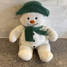 Eden 15" Plush The Snowman w/ Green Felt Hat Scarf - Raymond Briggs