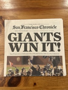 Giants Newspaper | eBay