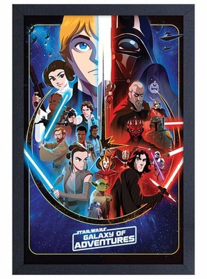 639352 Star Wars Galaxy Of Adventures Vader Skywalker Jedi Wall Decor Poster
