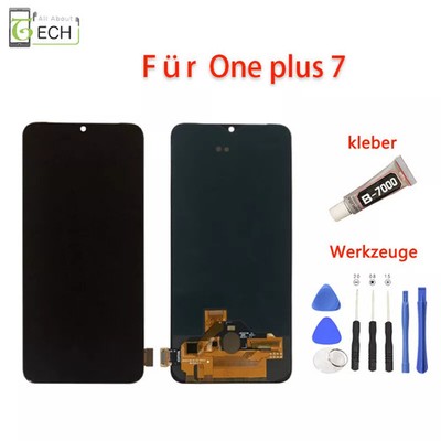 Für OnePlus 7 LCD Display (OLED) Einheit Touch Reparatur Schwarz