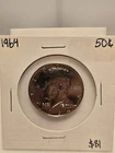 1964 Kennedy Half Dollar Proof 90% Silver US Coin Brilliant Mirror Fields