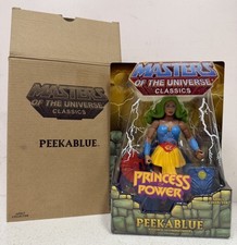 Masters of the Universe Classics Peekablue MOC w  mailer Filmation HeMan SheRa