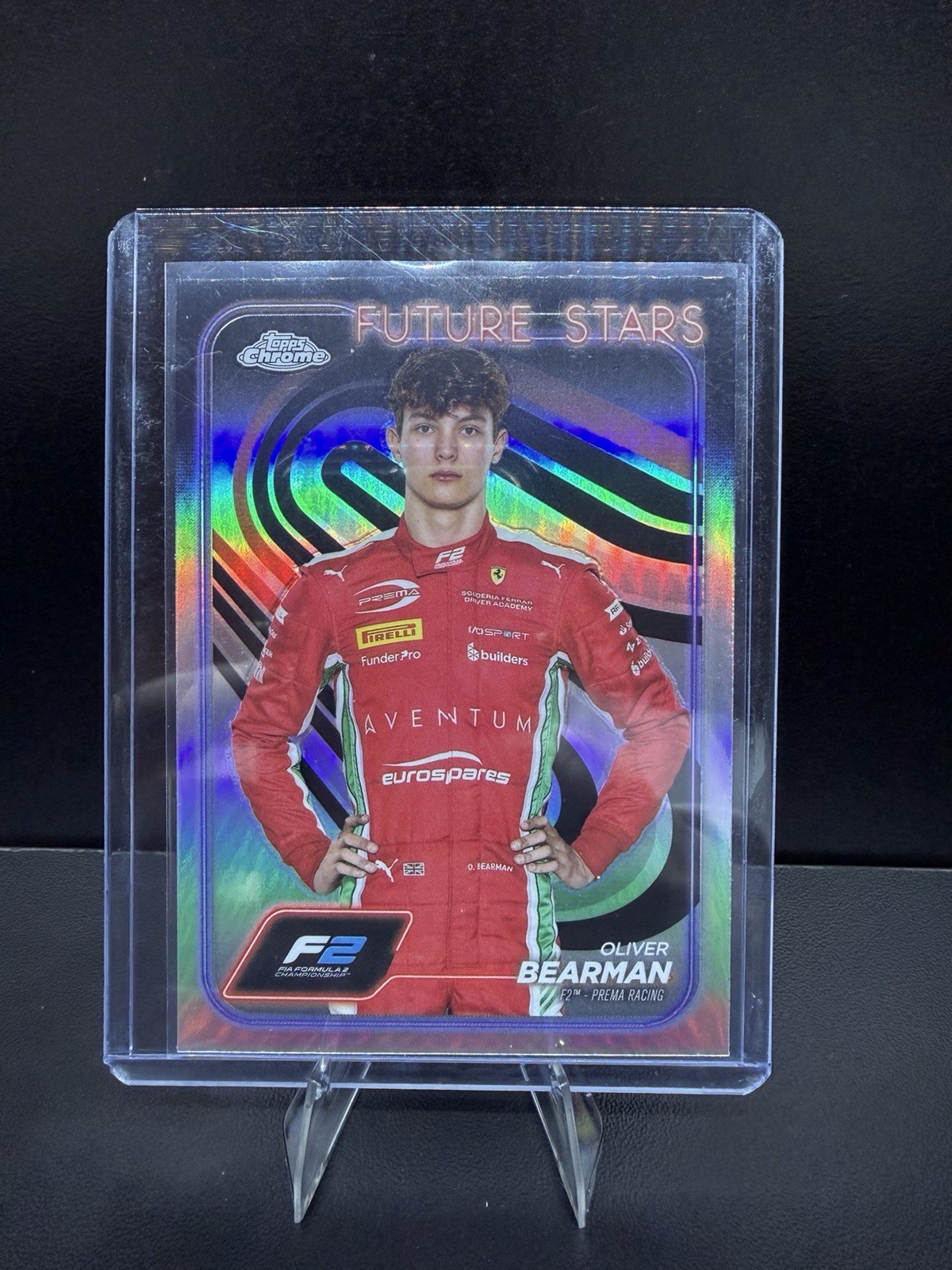 2024 Topps Chrome Formula 1 F2 Drivers Future Stars Refractor Oliver Bearman #21