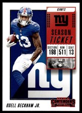 2018 PANINI CONTENDERS ODELL BECKHAM JR. #31 NEW YORK GIANTS 3980