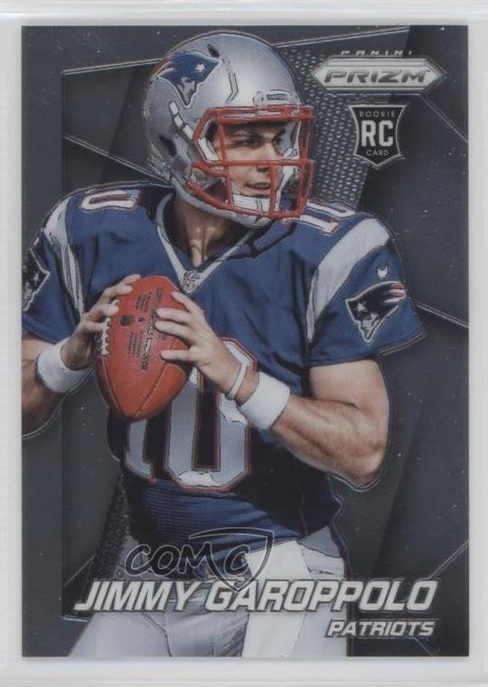 2014 Panini Prizm Jimmy Garoppolo (Both Hands on Ball Facing Right) #243 4nl
