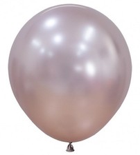 Sempertex 809 Silk Pink Blossom 45cm 18 Inch Latex Luftballons Chrome