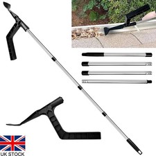 Gutter Cleaning Tool Roofing Guard Cleaner w/ Extendable Telescopic Pole Set New