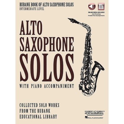 Hal Leonard Rubank Book of Alto Sax Solos  Intermediate Level BookAudio Online