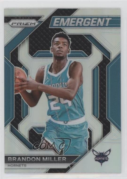 2023-24 Panini Prizm Emergent Silver Prizm Brandon Miller #17 12g7