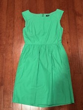 J.Crew Women’s Kelly Green Sleeveless Pocket Dress size 4