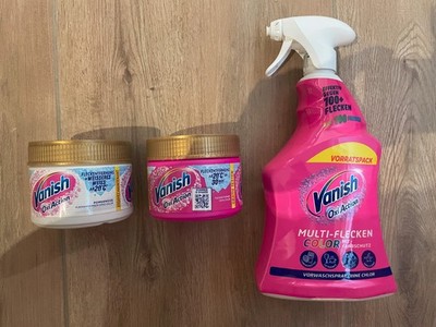 3x Vanish Oxi Action Fleckenentferner (Weiß + Color) 2x Pulver + 1x Spray NEU