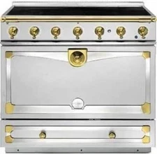 La Cornue CornueFe 90 36" Freestanding Induction Range 3.81 FtCap SS Brass C9IFI