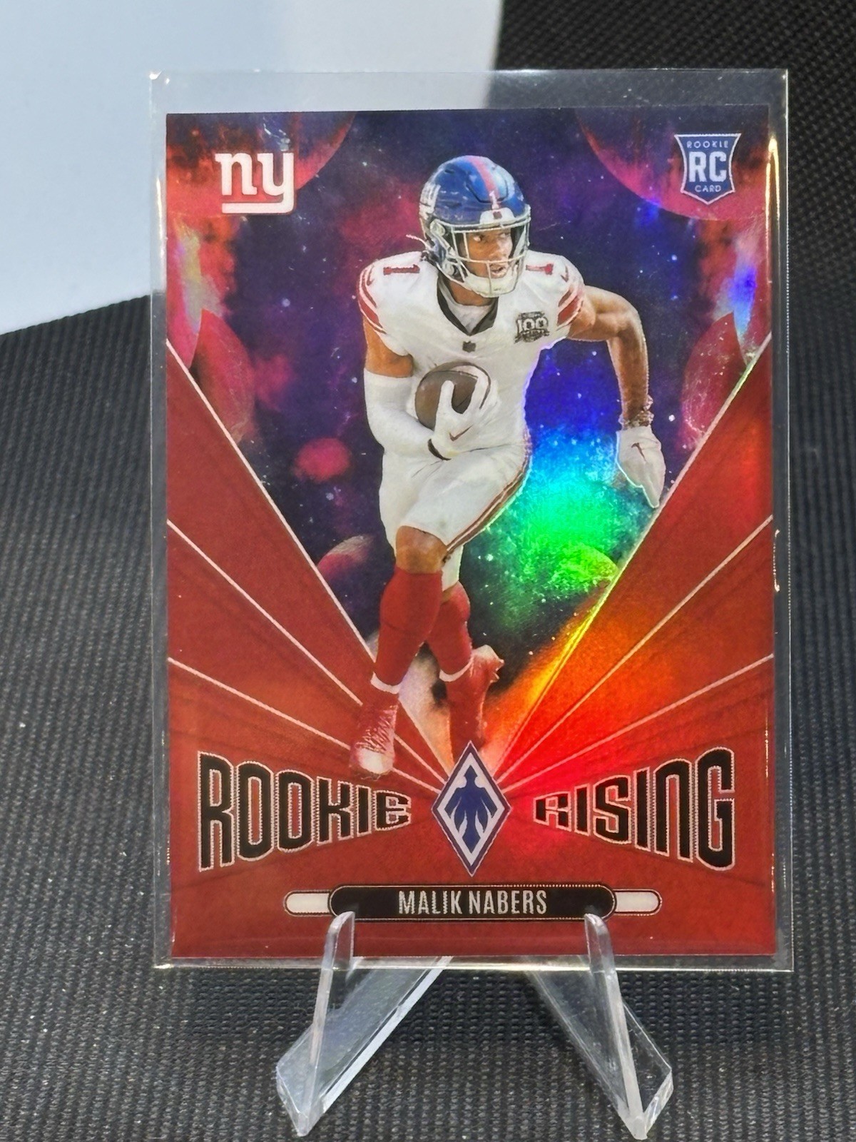 2024 Phoenix Malik Nabers Rookie Rising Red /99 RC Giants