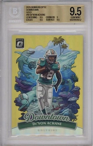 2025 Donruss Optic De'Von Achane Gold (RAW)