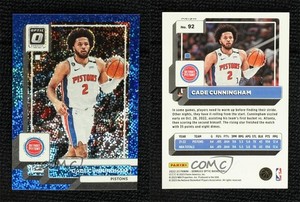 2022-23 Panini Donruss Optic Blue Sparkle Prizm /180 Cade Cunningham #92
